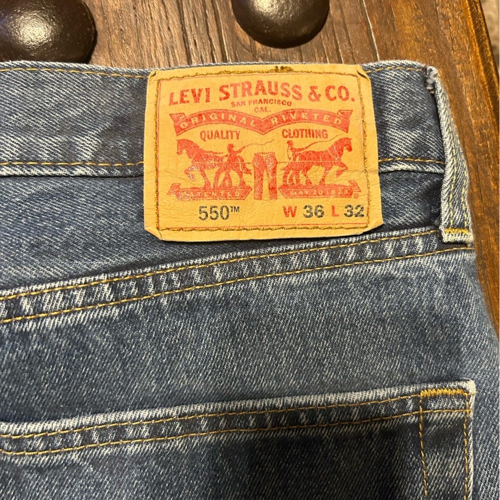 Levi's Men's Straight Blue Jeans - Picture 3 of 3